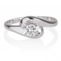 GORGEOUS WHITE GOLD ROUND CUT DIAMOND SOLITAIRE RING