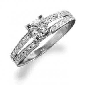 New 1.29CT Beautiful Diamond Engagement Ring White Gold