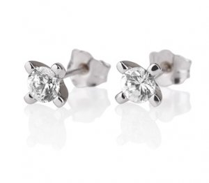 NEW Diamond Stud Earrings White Gold 14K Jewelry 1/3 CT