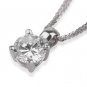 New 0.80 Carat Round Diamond Solitaire Pendant Necklace