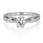 GORGEOUS REAL DIAMOND ENGAGEMENT SOLITAIRE RING 3/4  CT