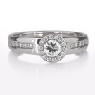 Genuine Real Natural Diamond Engagement Ring Solitaire