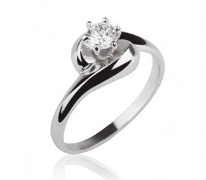 New REAL Natural round cut Engagement Diamond Ring 14k