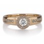 0.45 CT Beautiful Real Natural Engagement Diamond Ring