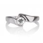 New Round Cut Real Diamond Engagement Ring 14K Women