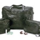 Genuine Leather 3pc Travel Set