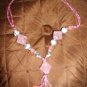 NWOT Pink Assorted Bead & Silvertone Necklace Spring & Summer