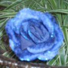 NWOT Bali Blue Flower Corsage Pin Clip Ponytail Holder