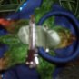 NWOT Bali Blue Flower Corsage Pin Clip Ponytail Holder