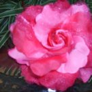 NWOT California Raspberry Flower Corsage, Pin, Clip, Ponytail Holder