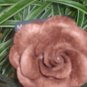 NWT Cocoa Bean Felt Flower Corsage Pin Clip