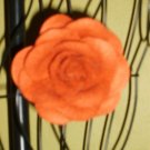 NWOT Rhumba Orange Felt Flower Corsage Pin Clip