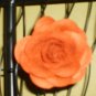 NWOT Rhumba Orange Felt Flower Corsage Pin Clip