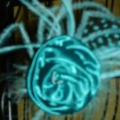 NWT Maui Blue Fun Rosette Pin Clip with Soft Feathers