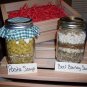 Beef Barley and Pasta Soup Mixes in Wooden Crate (2 soup mixes)