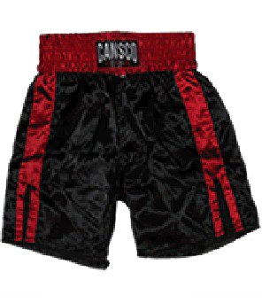 Cansco X-Large Satin Boxing Trunks Black/Red
