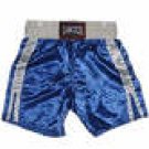 Cansco Medium Satin Boxing Trunks Blue/Gray