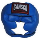 Medium Cansco Leather Boxing  Headgear - Blue-2
