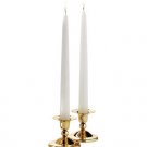 (2) Taper Holders each  with 10” Taper Candle