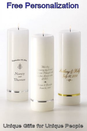 Personalized Unity Candle - Personalization is Free