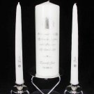 Live, Laugh, Love Personalized Unity Pillar and Tapers