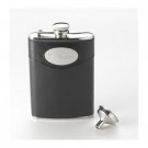 8 OZ. Leather Flask W/Free Personalization