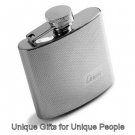 Textured 4 OZ. Stainless Steel Flask  W/Free Engraving
