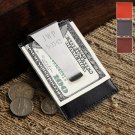 Leather Money Clip and Card Holder &  Personalized Free