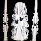 Mickey Icons Hand Carved Unity Candle Set