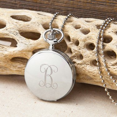 Women's Clock Pendant Necklace - Free Personalization