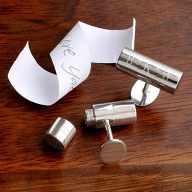 Secret Agent Cufflinks - Free Engraving