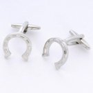 Dashing Horseshoe Cufflinks with Engraved Box - Free Engraving