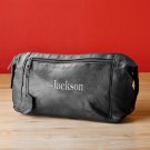 Embroidered Leather Travel Kit - Free Personalization