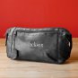 Embroidered Leather Travel Kit - Free Personalization