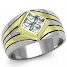Stainless Steel Gold and Silver w/ 4 Top Grade Crystals