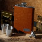 Tycoon Leather Flask Set - Free Personalization