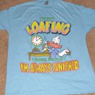 Duck Blue Shirt I'm Not Loafing Work So Fast I'm Always Finished - 2XL