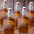 Set of 5 Glass Flasks - Free Personalization