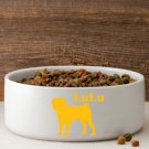 Man's Best Friend Silhouette Large Dog Bowl - Free Personalization