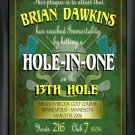Hole in One Plaque/Sign - Free Personalization