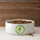 Circle of Love Silhouette Small Dog Bowl - Free Personalization