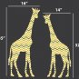 2 Giraffes Wall Decals Sticker Nursery Decor Art Mural by Digiflare Graphics