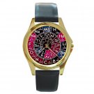 CHEMISTRY PERIODIC TABLE SCIENCE GOLD TONE WATCH UNIQUE *FREE SHIPPING!*