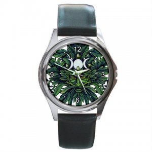 GREEN MAN WICCAN WICCA SILVER-TONE WATCH NEW *FREE SHIPPING!*