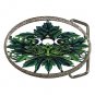 GREEN MAN WICCAN WICCA PAGAN MEN'S BELT BUCKLE CHROME *FREE SHIPPING!*