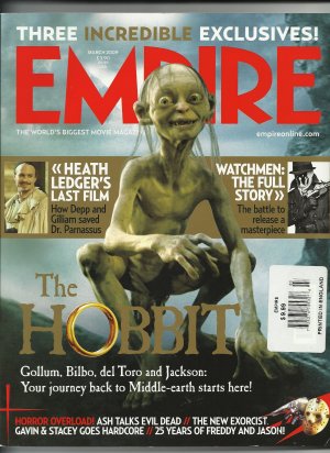 Empire March 2009 THE HOBBIT movie Heath Ledger MORE