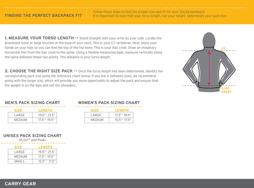 golite jam sizing