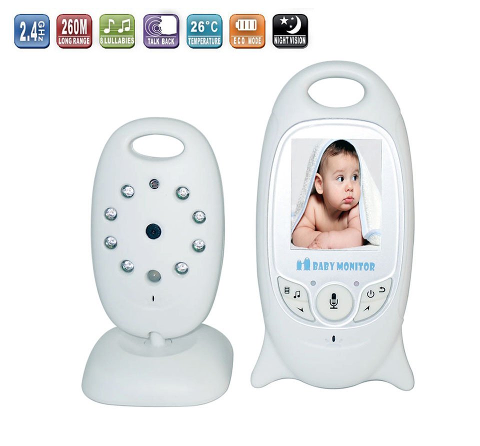 2.0 inch Wireless Color Baby Monitor Security Camera 2 Way Talk Temperature Monitoring Nigh Vision