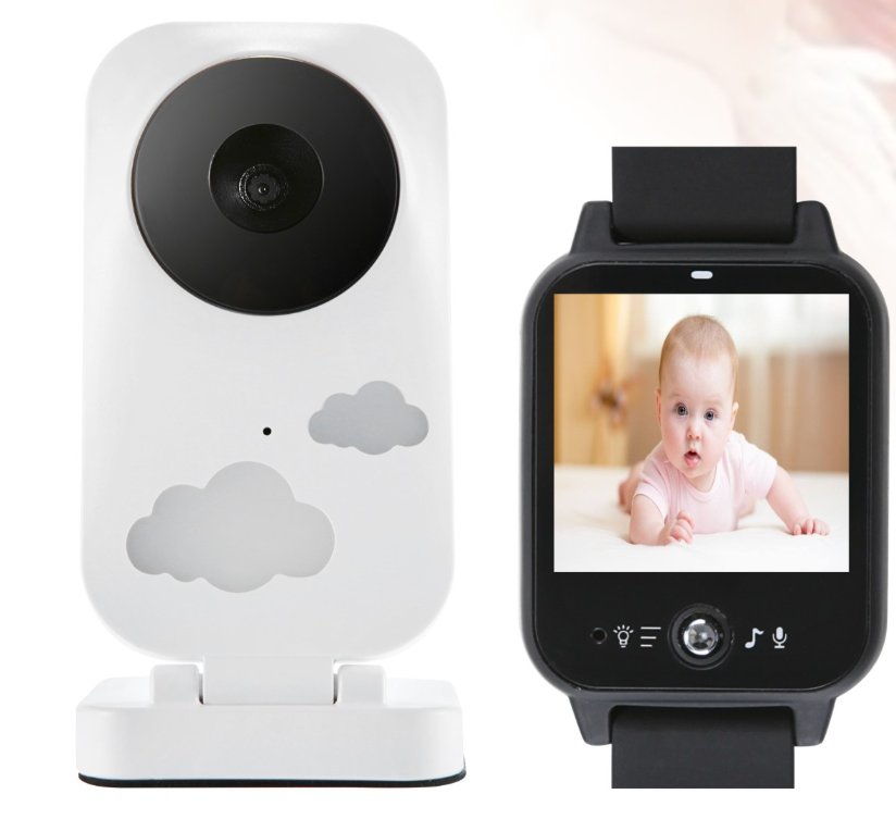 2.4Ghz Wireless Video Baby Nanny Cry Alarm Camera Night Vision Watch Baby Monitor