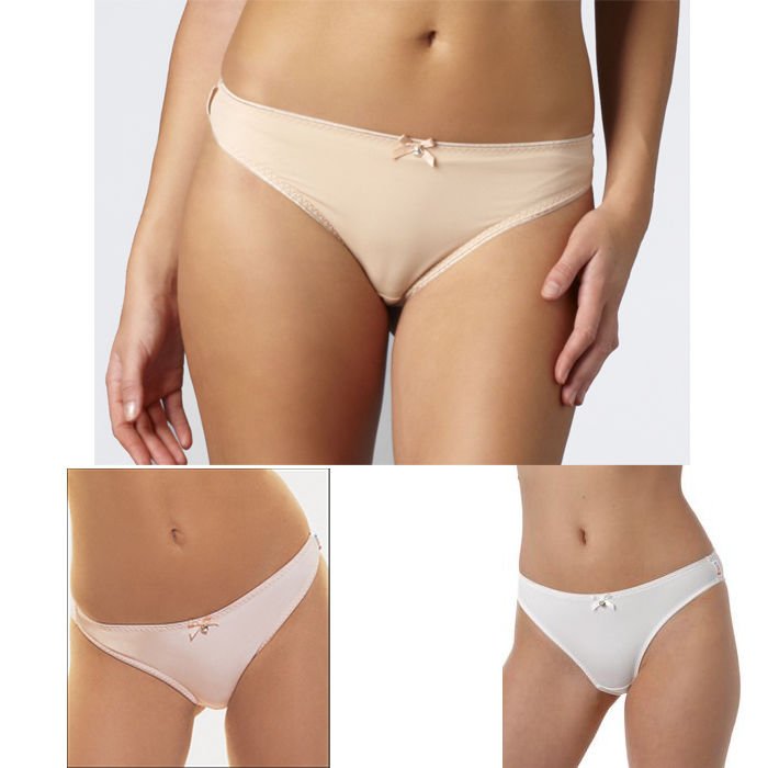 $34 New FREYA 3471 Retro Basic Super Soft Hi-Tech Microfiber Thong Panty S L XL